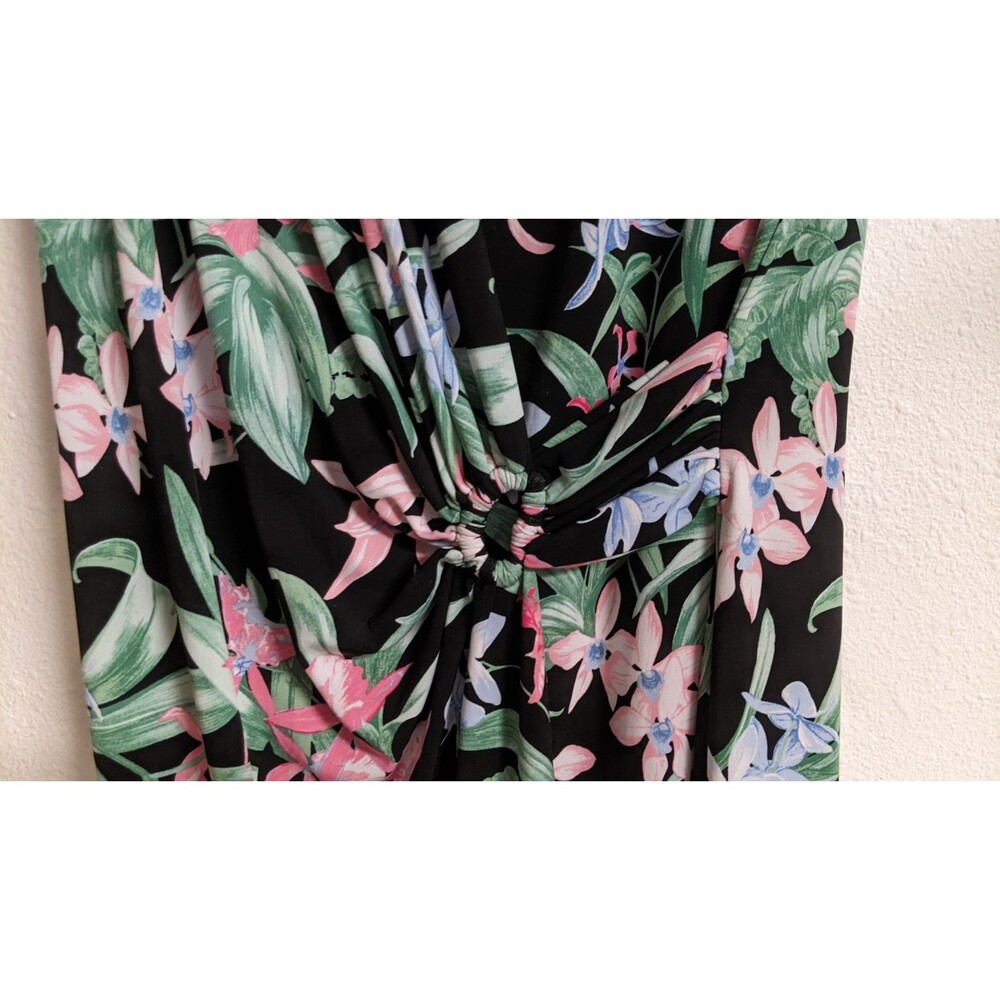 Tommy Bahama Women's Orchid Isle Faux Wrap Dress Tropical Classic Vacation Large - Picture 5 of 16